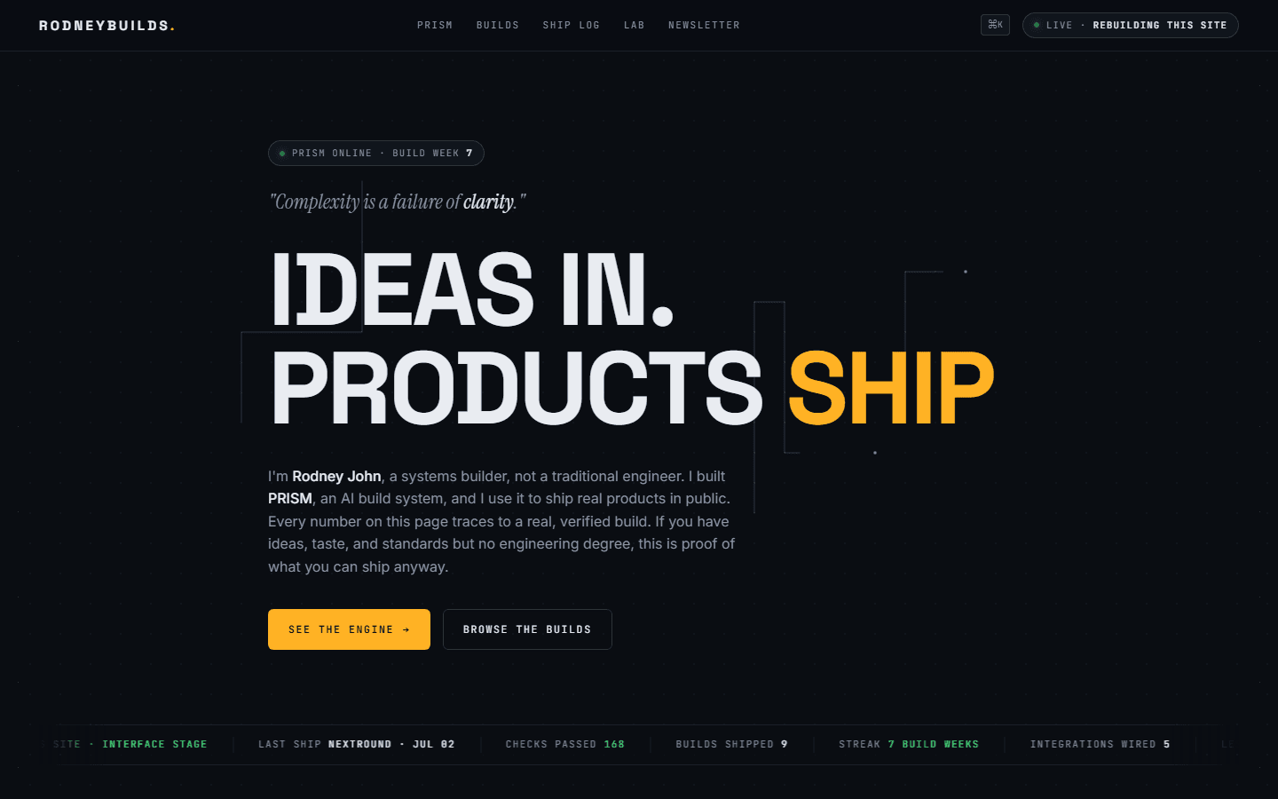 The approved Living Blueprint prototype